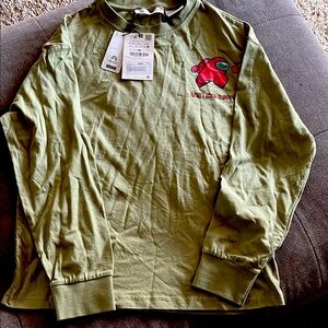 NWT Zara long sleeve cotton shirt Among Us